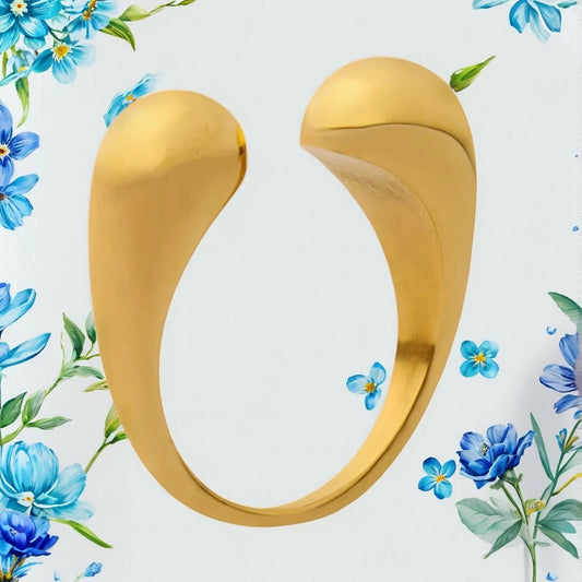 Women's Ring INS Minimalist Unique Open Design Adjustable Plain Circle Sense of Design Versatile Jewelry Accessories